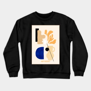 Pottery, Abstract Art, Art Addict Crewneck Sweatshirt